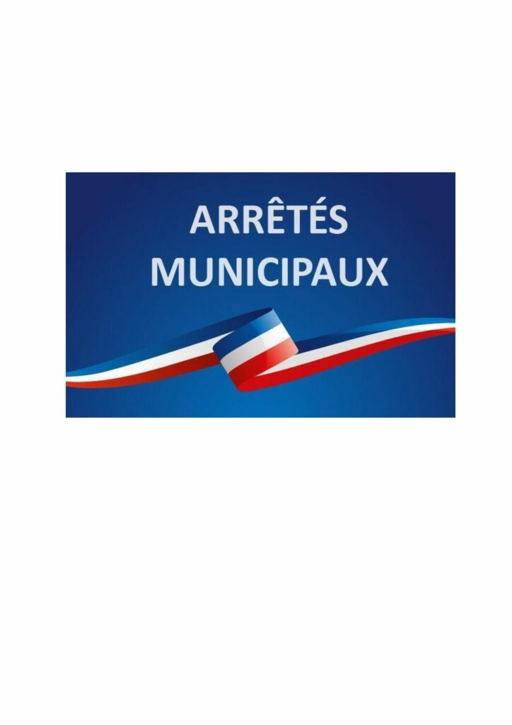 Arrêtés municipaux